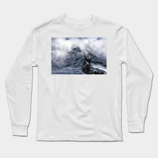 Savage cloud covered mountain Long Sleeve T-Shirt